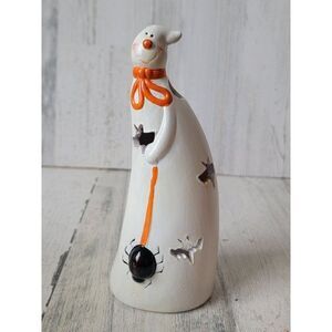 Ghost tea‎ light holder spider cute Halloween candle prop decor